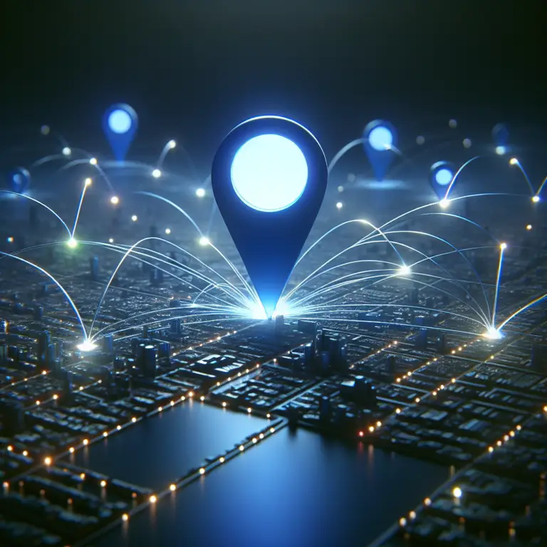 Diagram illustrating Google Business Profile optimization tips showing local search ranking signals and Knowledge Graph structure