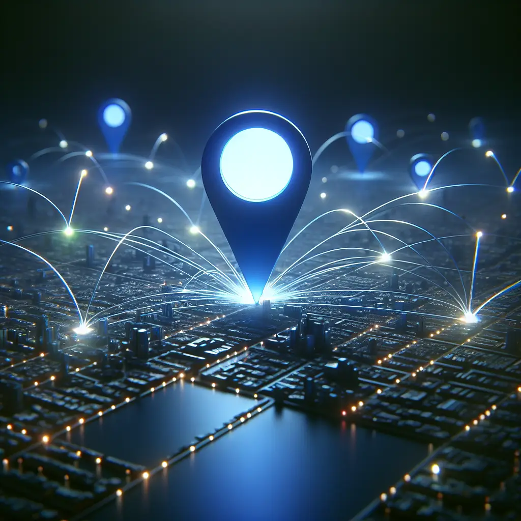 Diagram illustrating Google Business Profile optimization tips showing local search ranking signals and Knowledge Graph structure