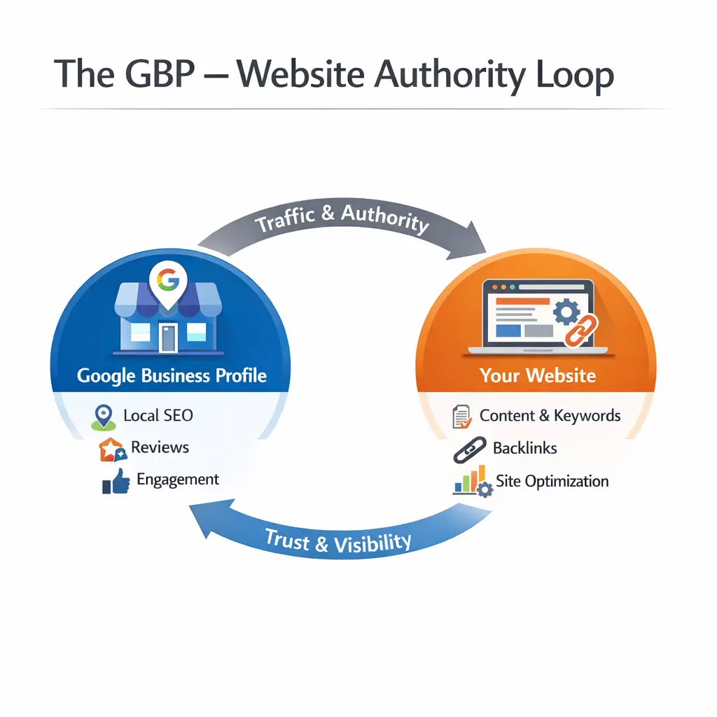 The GBP–Website Authority Loop