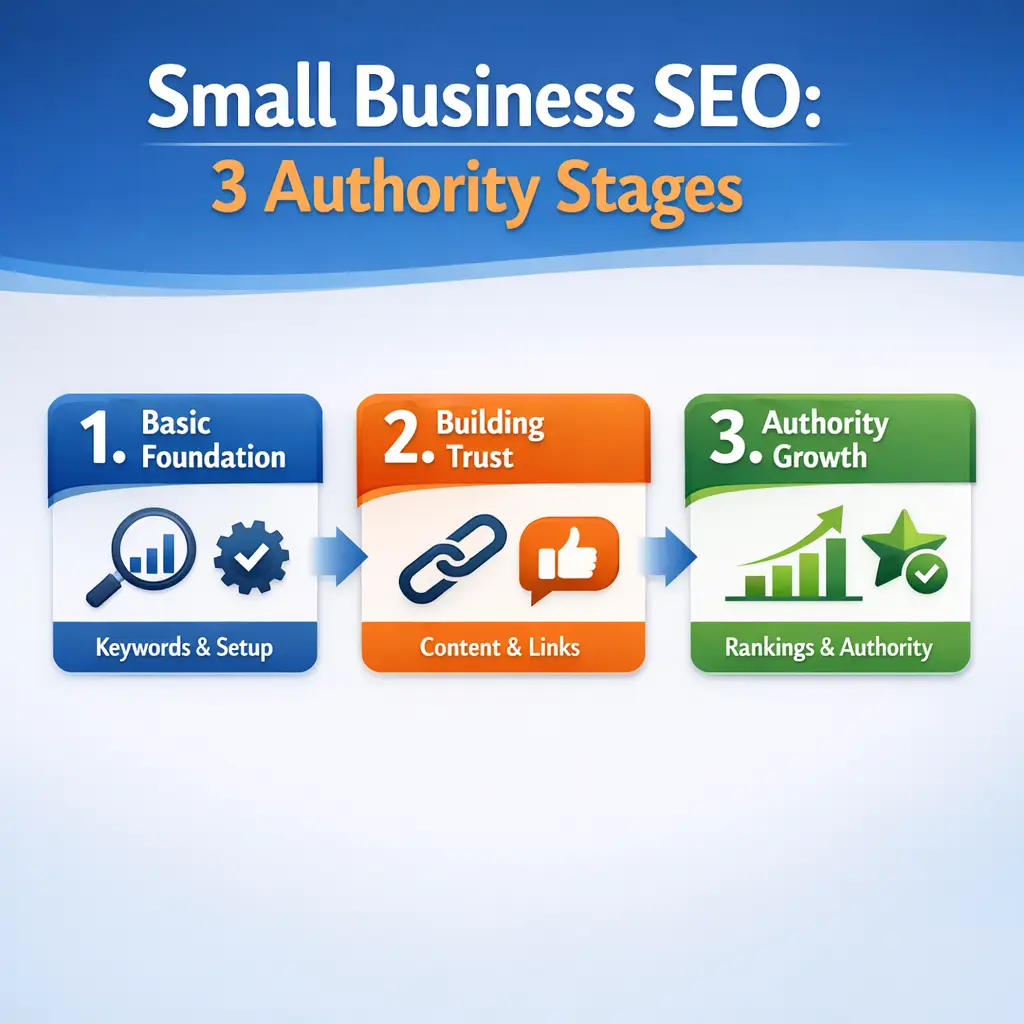 Small Business SEO: 3 Authority Stages