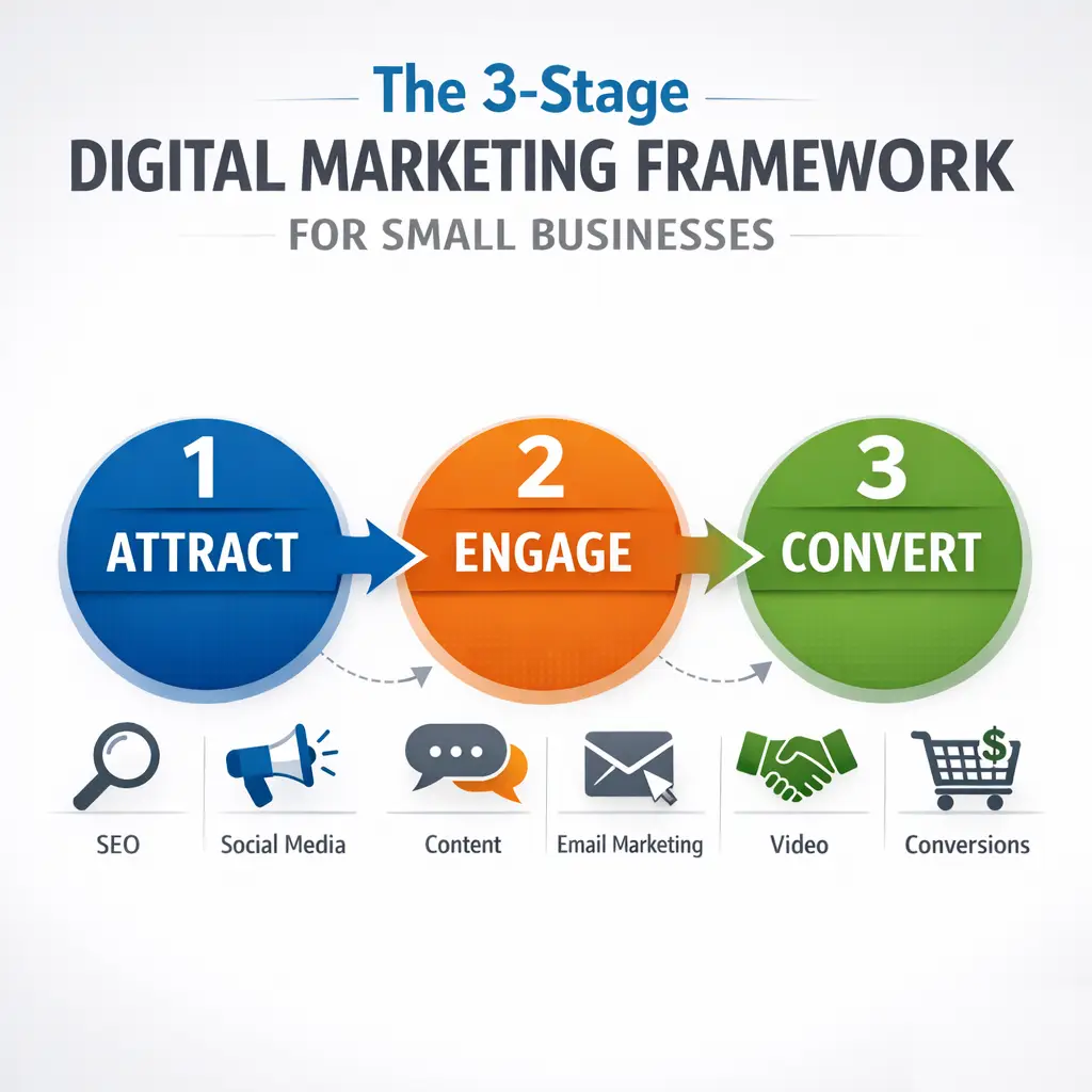 The 3-Stage Digital Marketing Framework for Small Businesses