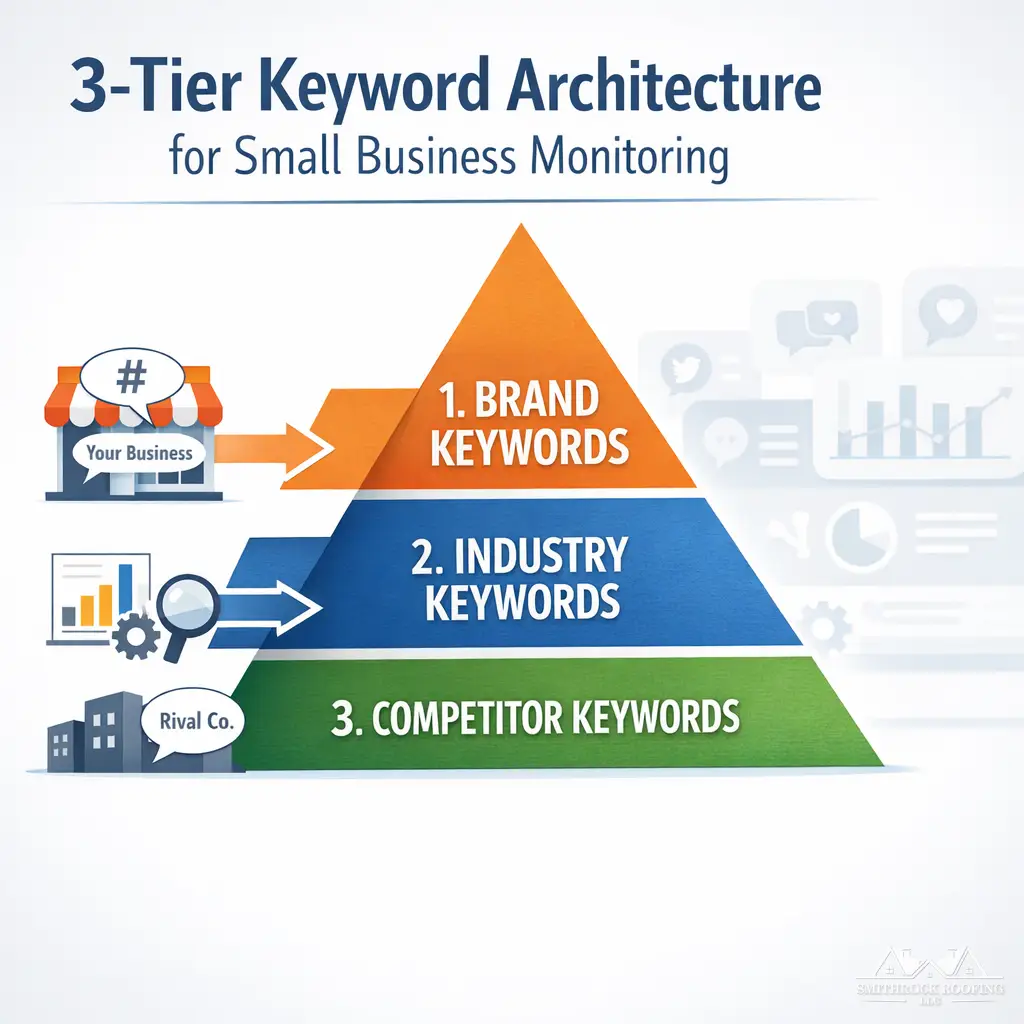 3-Tier Keyword Architecture for Small Business Monitoring
