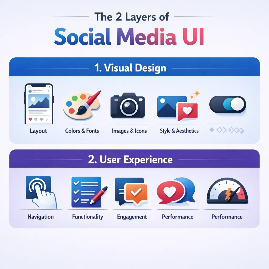 The 2 Layers of Social Media UI