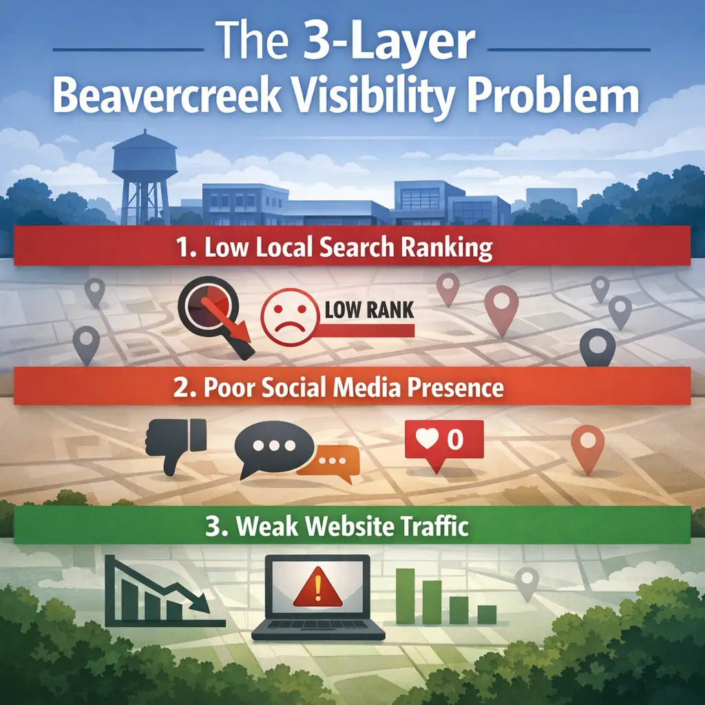 The 3-Layer Beavercreek Visibility Problem
