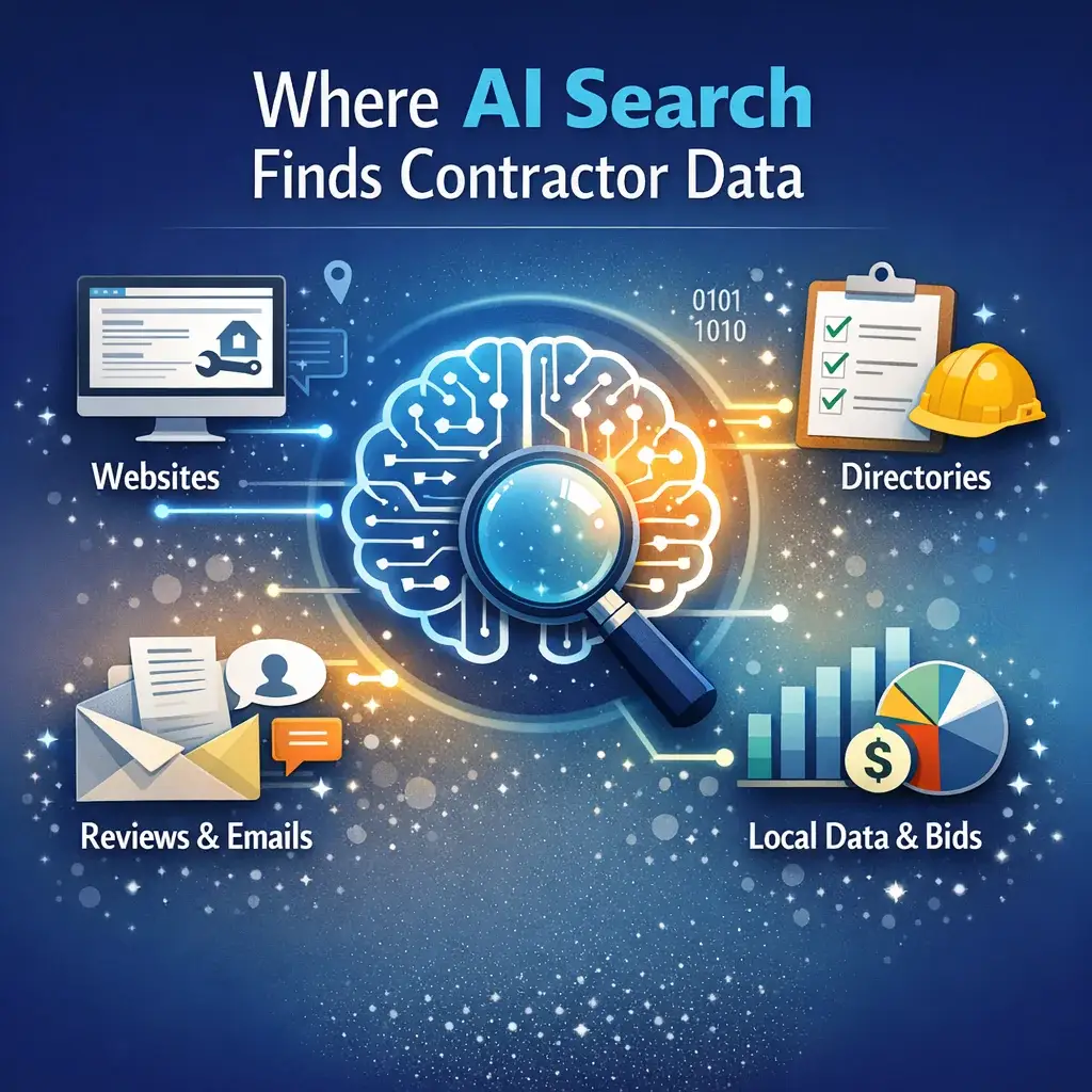 Where AI Search Finds Contractor Data