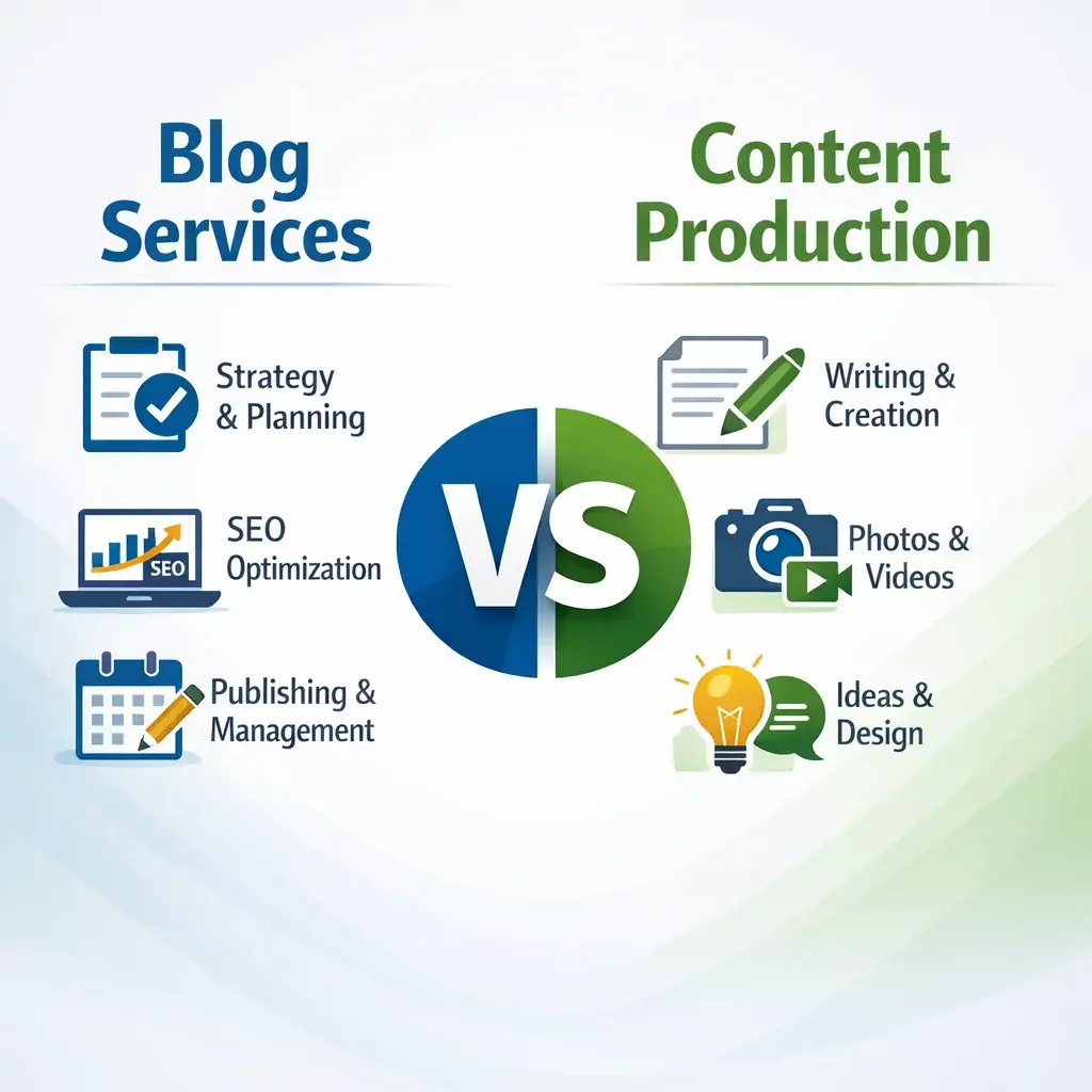 Blog Services vs. Content Production