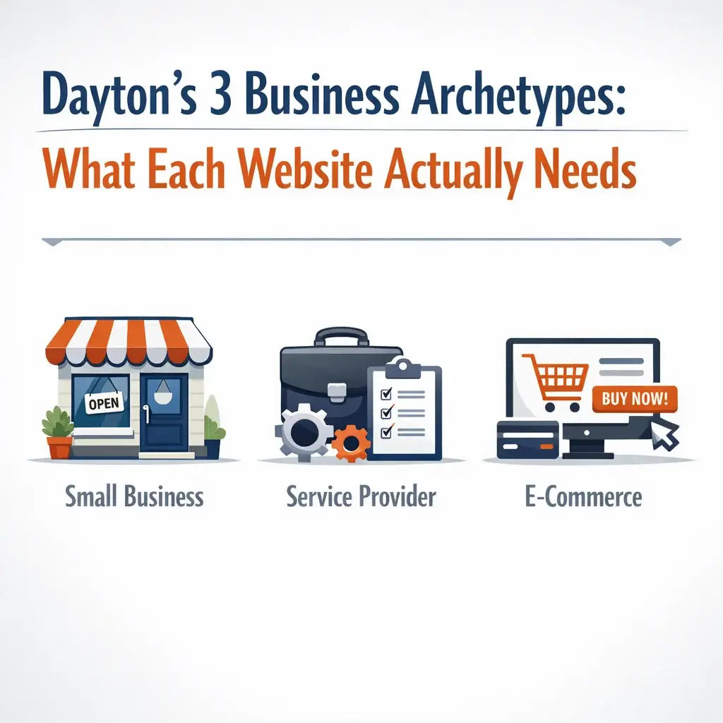 Dayton's 3 Business Archetypes: What Each Website Actually Needs