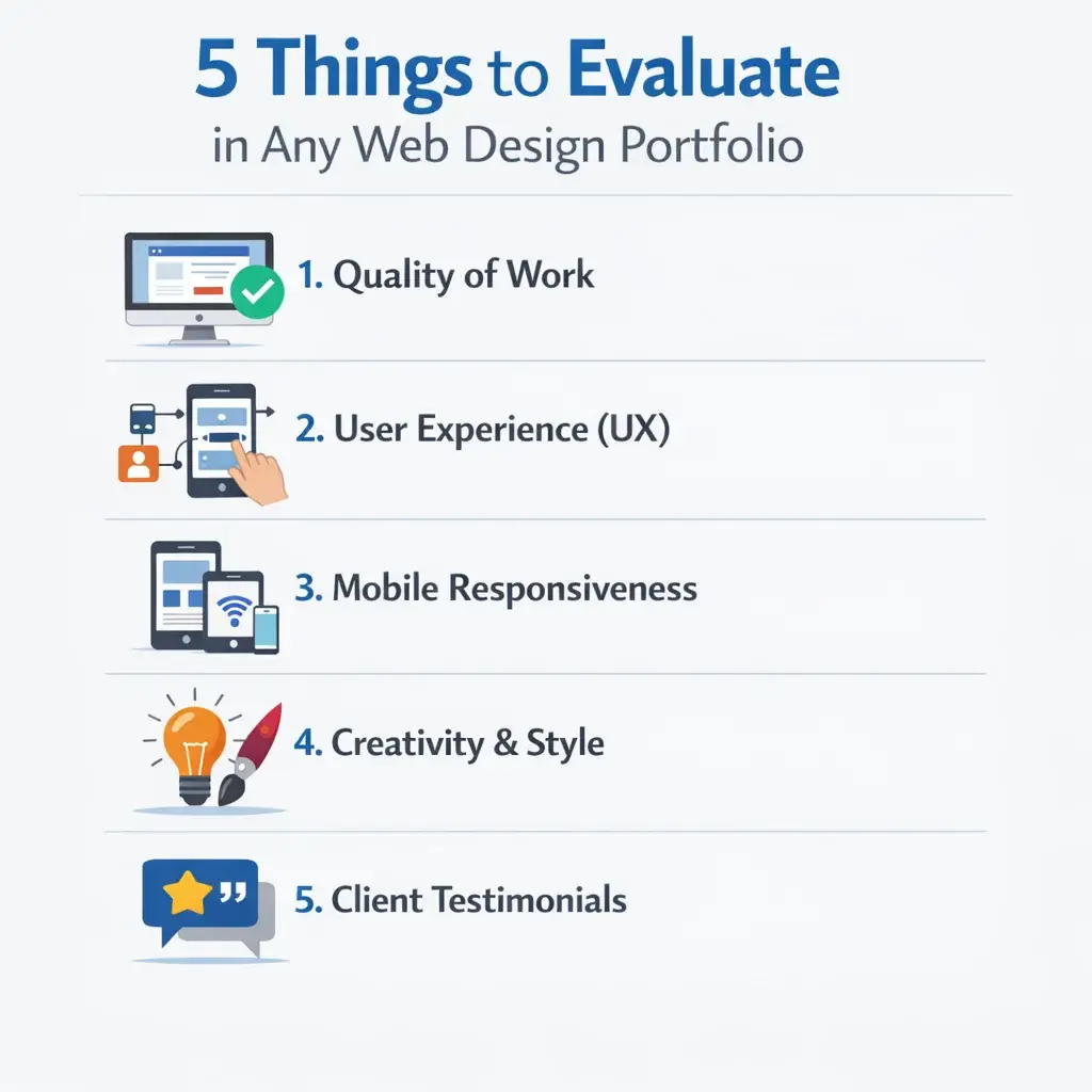 5 Things to Evaluate in Any Web Design Portfolio